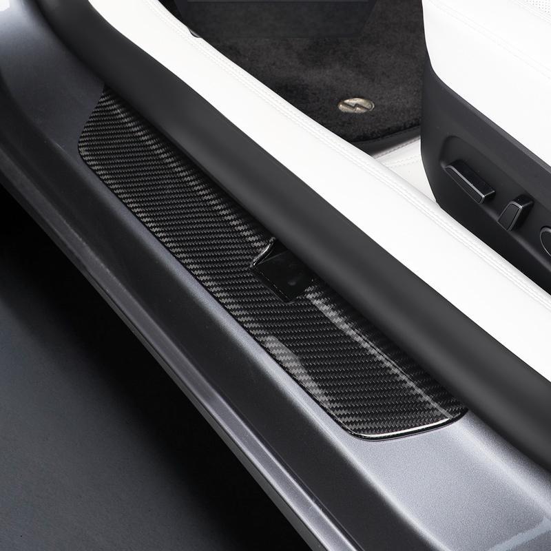 Carbon Fiber Car Door Sill Protector Sticker – Lebanon Carbon Fiber Car Door Sill Protector Sticker – Lebanon