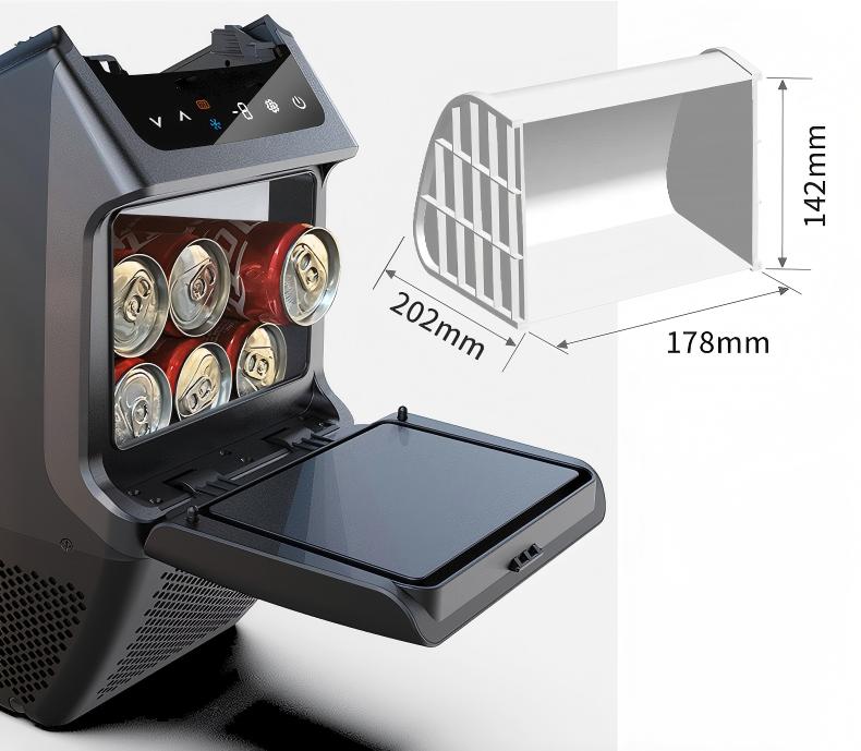 Model Y Rear Armrest Refrigerator | Compressor Cooling | 40-Min Fast ...