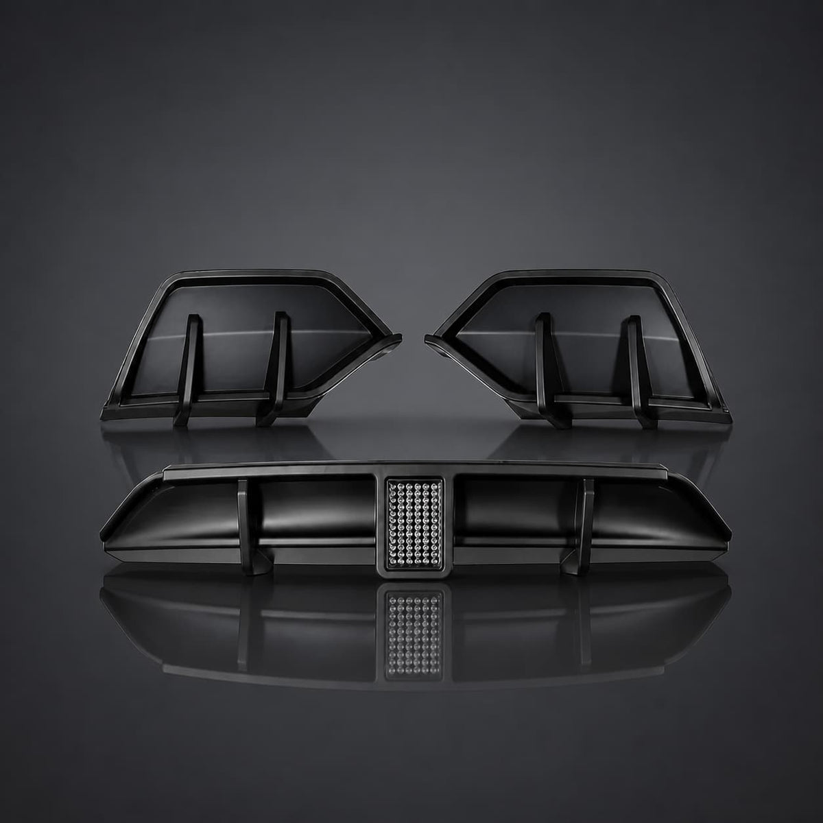 Rear Bumper Lip Spoiler & Diffuser with Flashing LED Pilot Brake Light for Model Y Juniper - Tesery Official Store