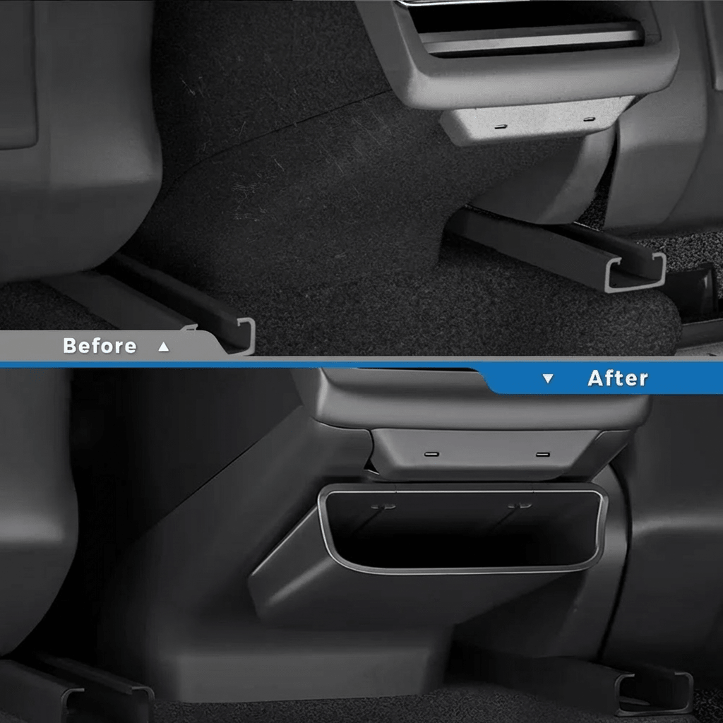 Rear Center Console Cover & Storage Box for Model 3 Highland & Model Y Juniper | TPE Protection - Tesery Official Store