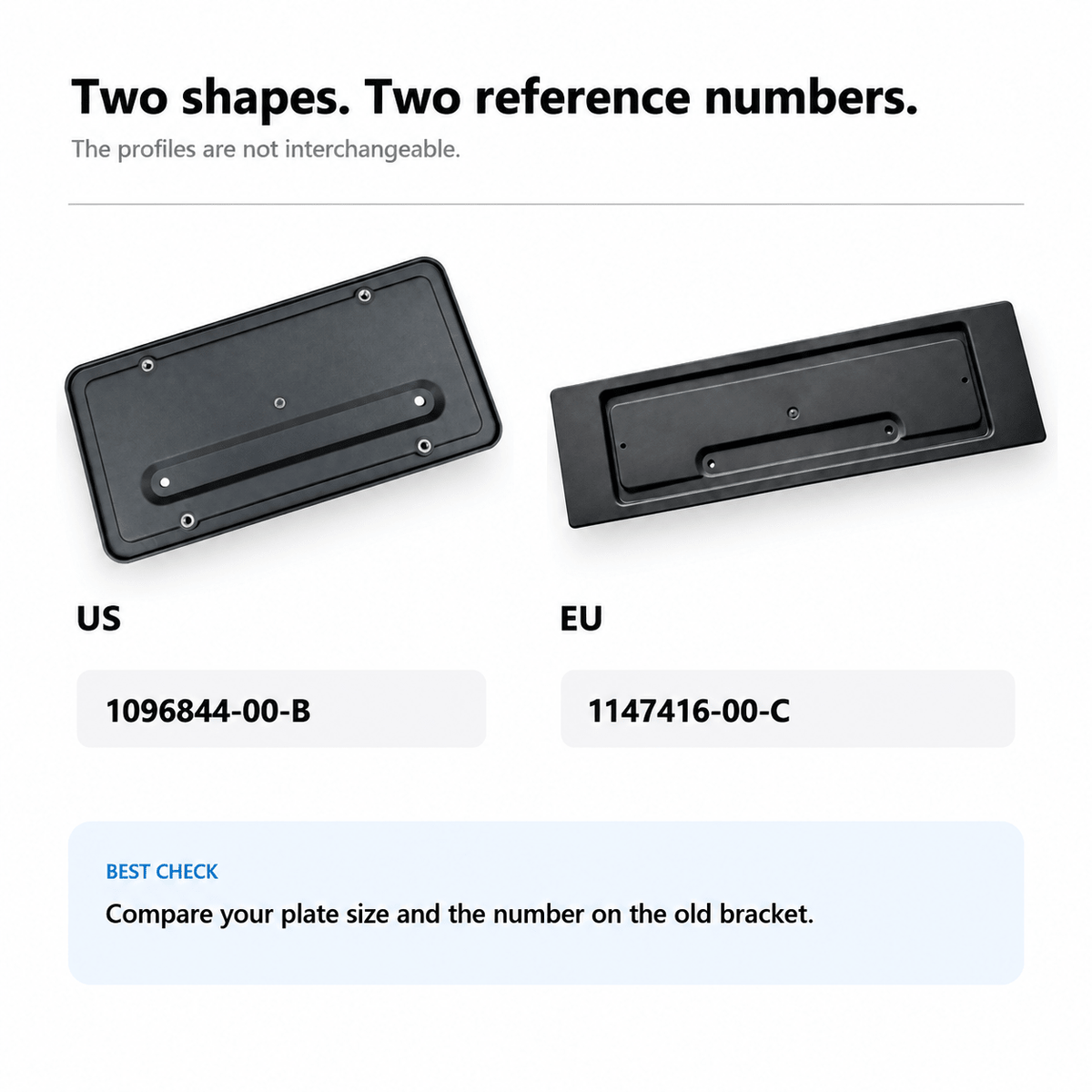 Rear License Plate Bracket for Tesla Model 3/Y | US & EU - Tesery Official Store