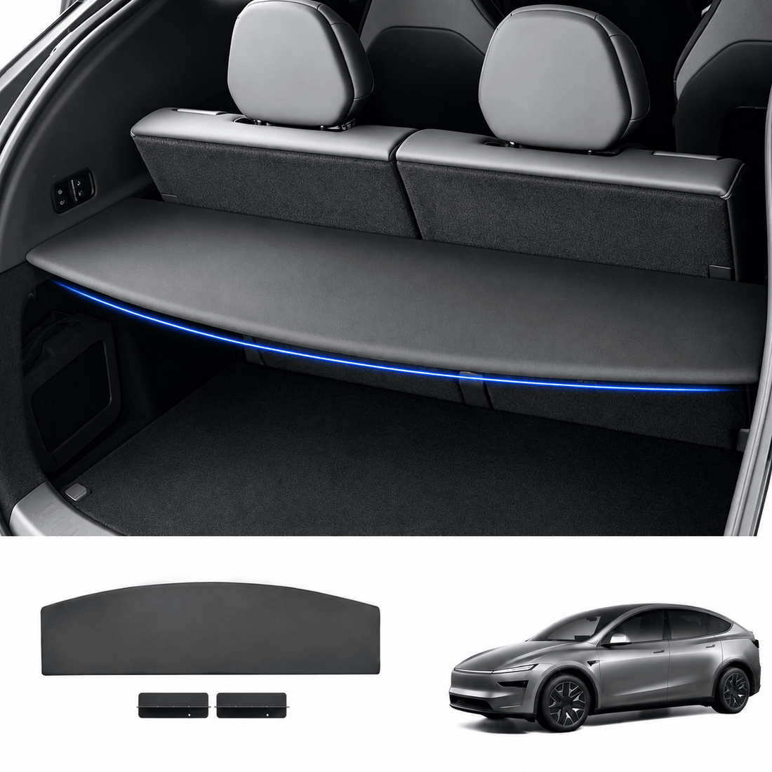 Rear Trunk Privacy Cargo Cover for Tesla Model YL 2026+ - Tesery Official Store
