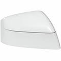 White mirror cover shell for the opposite side, viewed from the painted exterior.