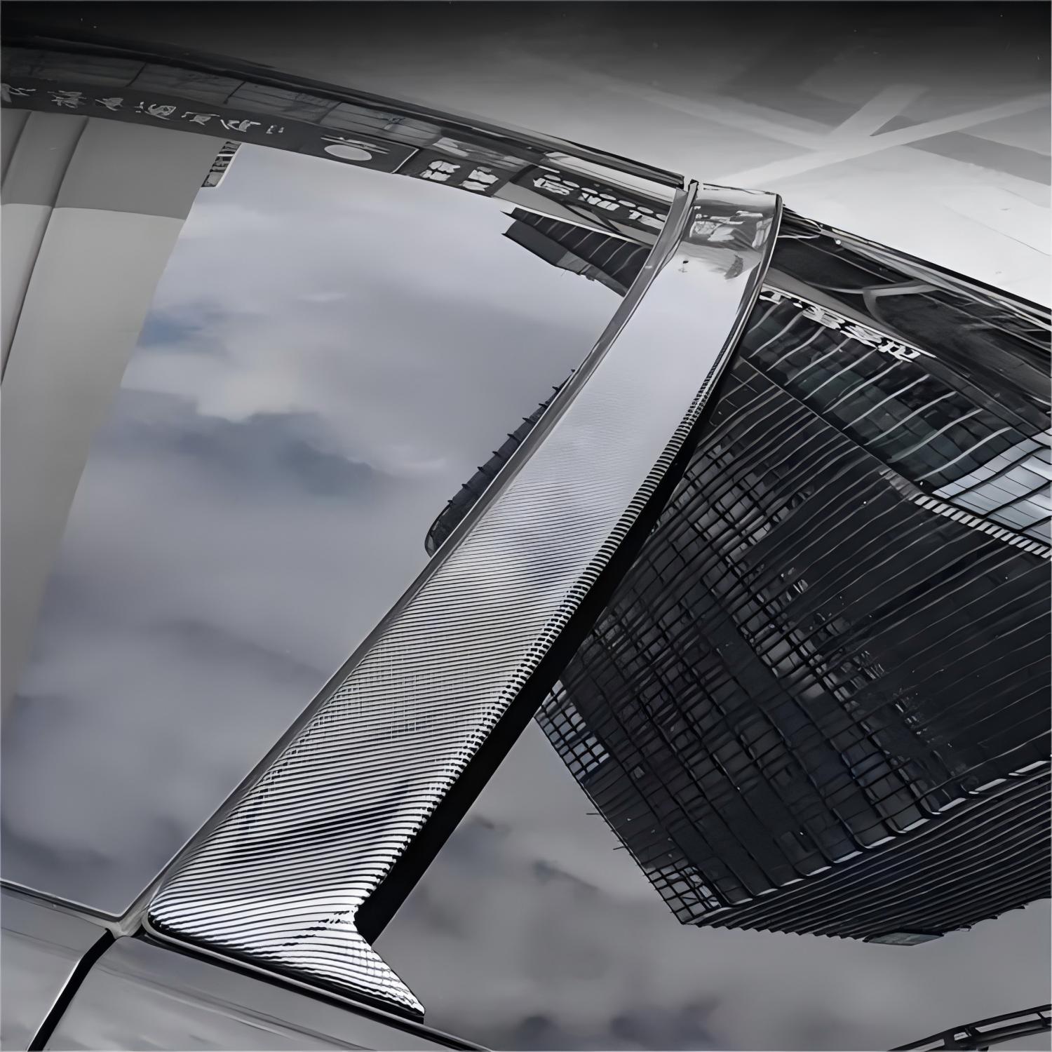 Tesla Model Y Carbon Fiber Roof Spoiler - Window Top Wing | Tesery