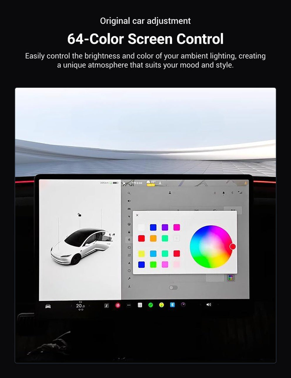 Tesla Model 3 Highland & New Model Y Seat Back Ambient Lighting ...