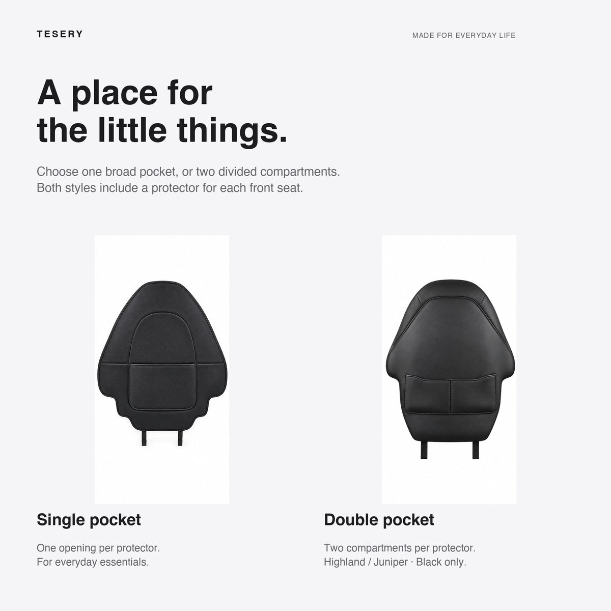 Seat Back Protector for Tesla Model 3 Highland & Model Y Juniper (2pcs) - Tesery Official Store