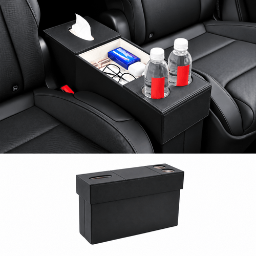 Second-Row Aisle Storage Organizer for Tesla Model YL 2026+ (6-Seater) - Tesery Official Store