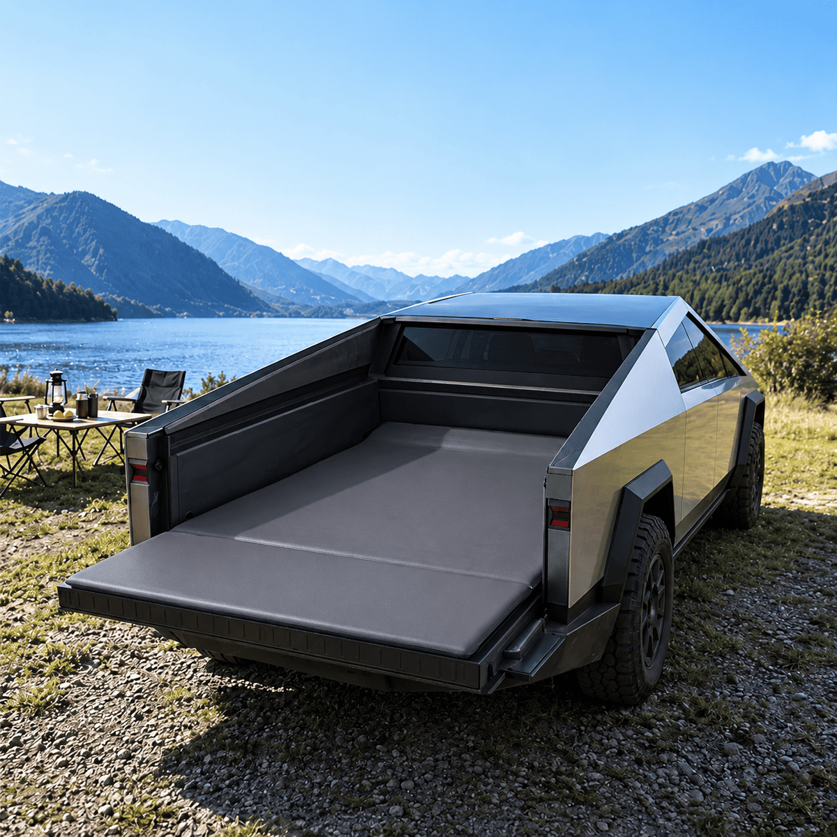 Self-Inflating Truck Bed Mattress & Frunk Pad Set for Cybertruck 2024+ - Tesery Official Store