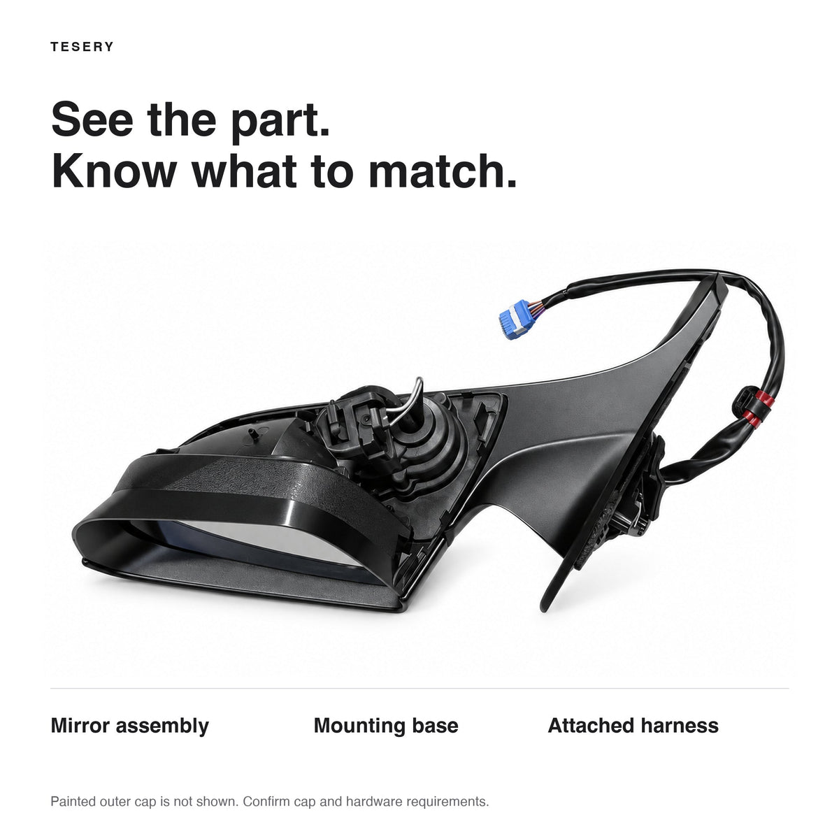 Side Mirror Assembly for Tesla Model 3 / Model Y - Tesery Official Store