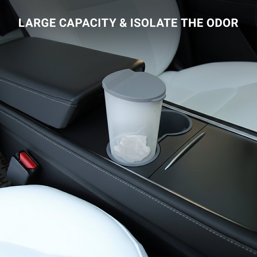 Silicone Car Trash Can For Model 3/Y/X/S | Vehicle Garbage Organizer - Tesery Official Store