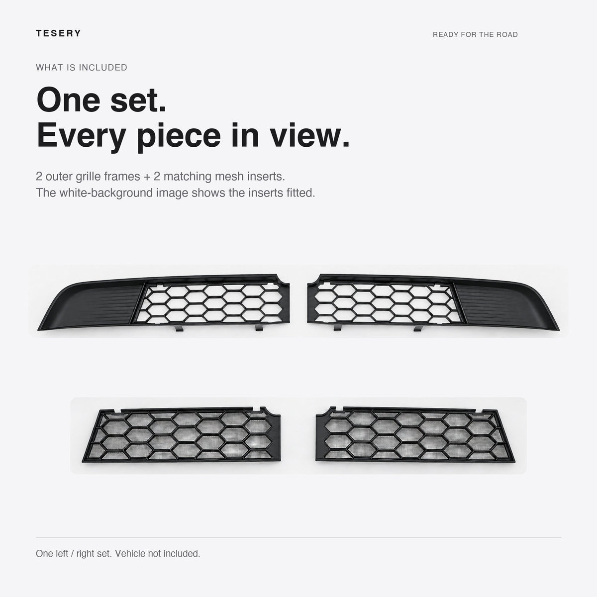 Split Insect Net Front Bumper Grill for Model Y Juniper / Model YL - Tesery Official Store