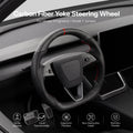 Sport Carbon Fiber Steering Wheel for Model 3 Highland / Model Y Juniper - Tesery Official Store