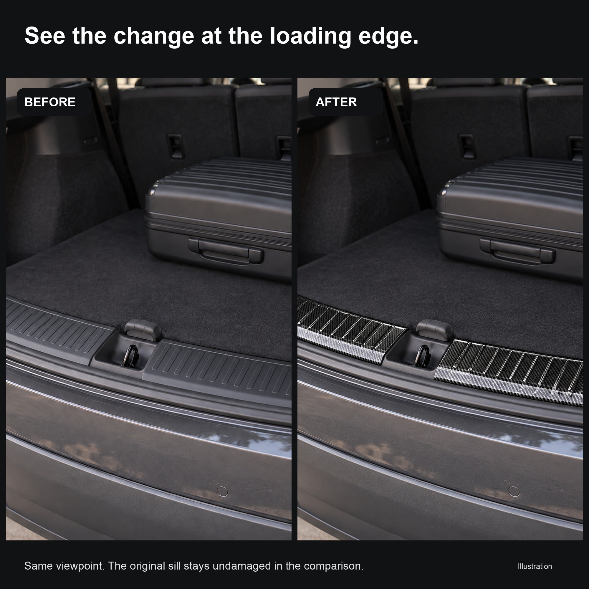 Tesla Model Yトランクスカッフプロテクター | 2020–2025年3月