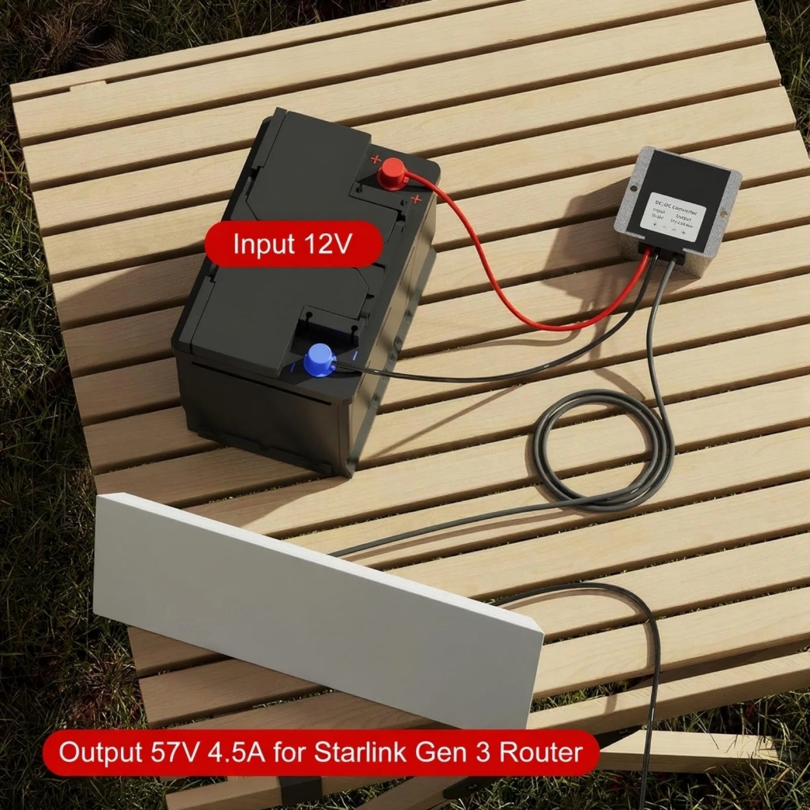 Starlink Gen 3 Direct DC Power Supply (12V/24V to 57V) | Tesery - Tesery Official Store