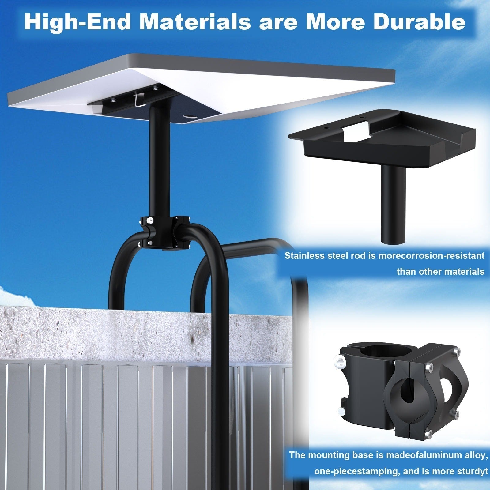 Starlink RV Roof Mount | Heavy - Duty Metal Permanent Mount - Tesery Official Store