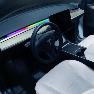 Streamer LED Ambient Light for Model 3/Y (2020 - Present) | App Controlled - Tesery Official Store