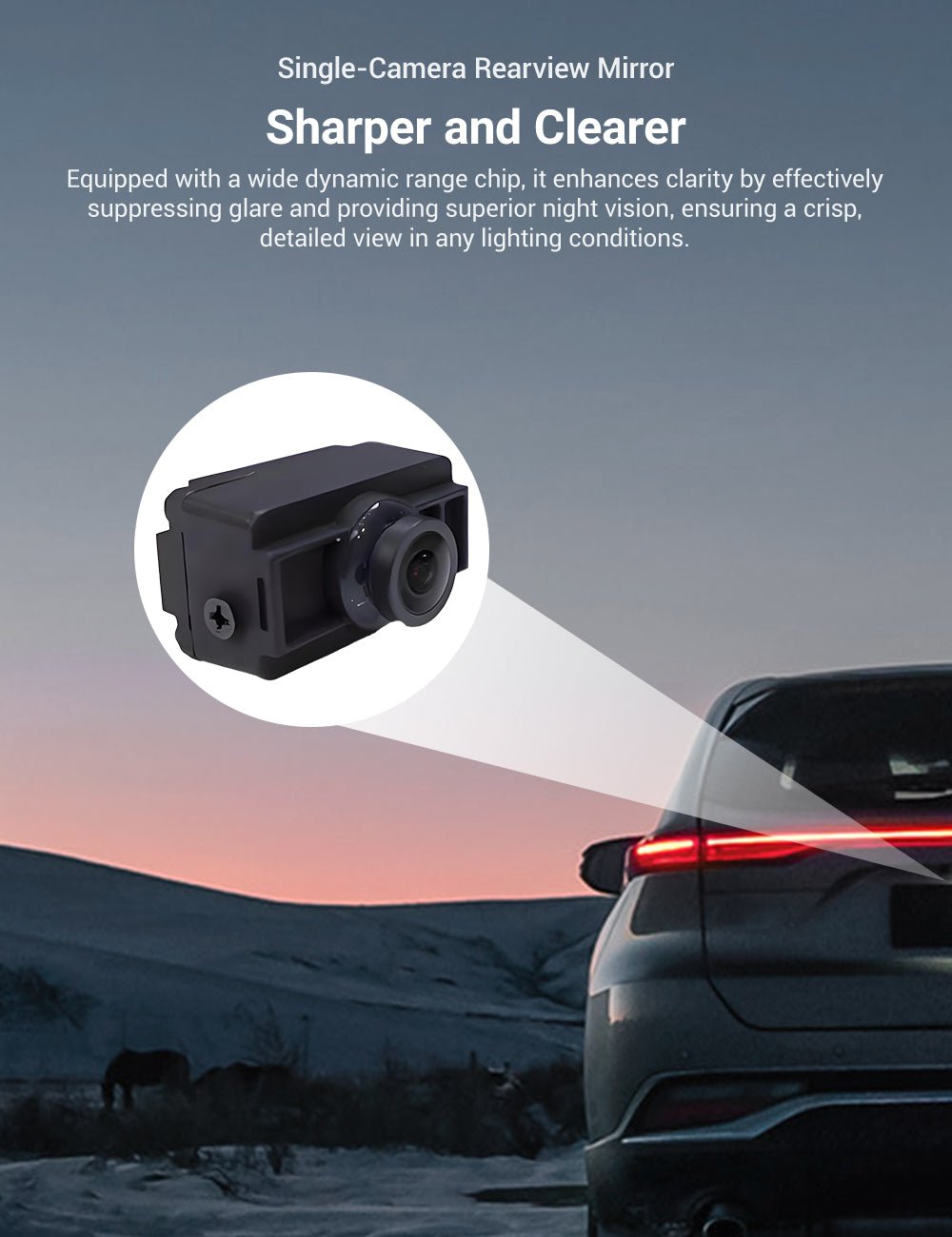 8.9″ Streaming Rear View Mirror Camera for Model 3/Y | TESERY
