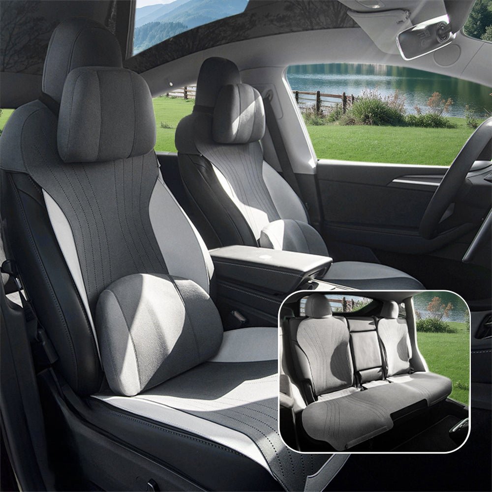 Suede Seat Covers for Tesla Model 3 & Model Y - Tesery Official Store