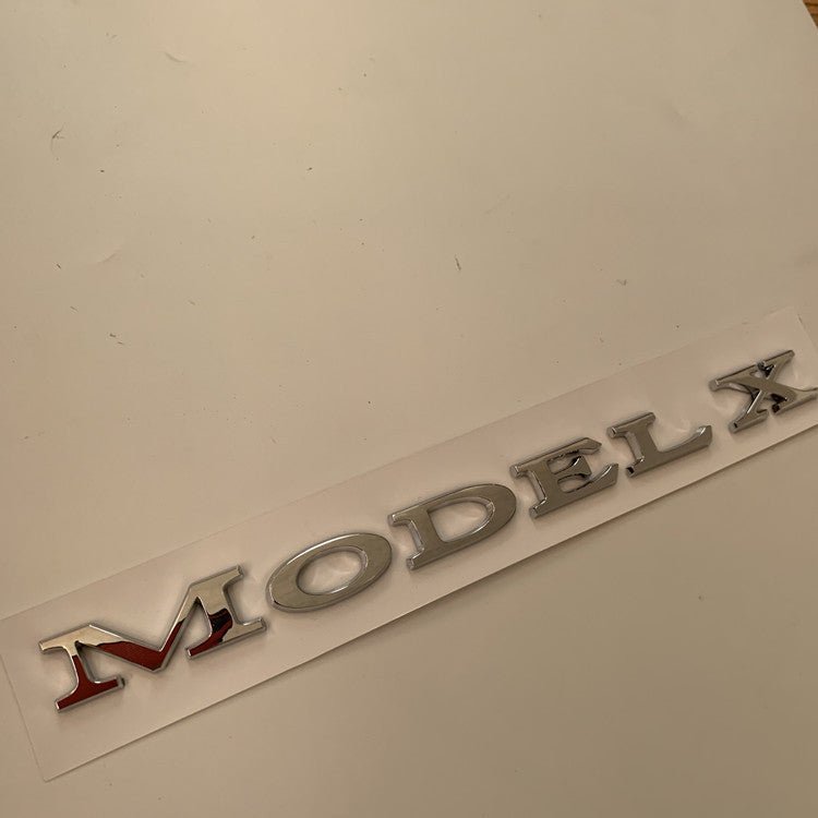 Tesla Model S Rear Emblem Let TESLA Letter Emblems Tailgate 3D ABS Multiple Colors All Models Easy ...