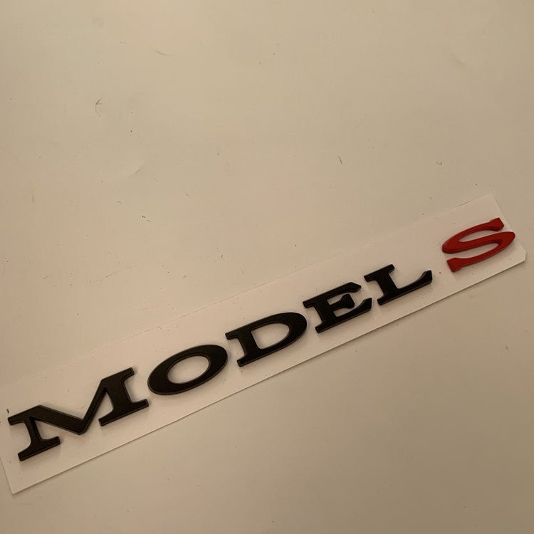 TESLA Letter Emblems Tailgate 3D ABS Multiple Colors All Models Easy ...