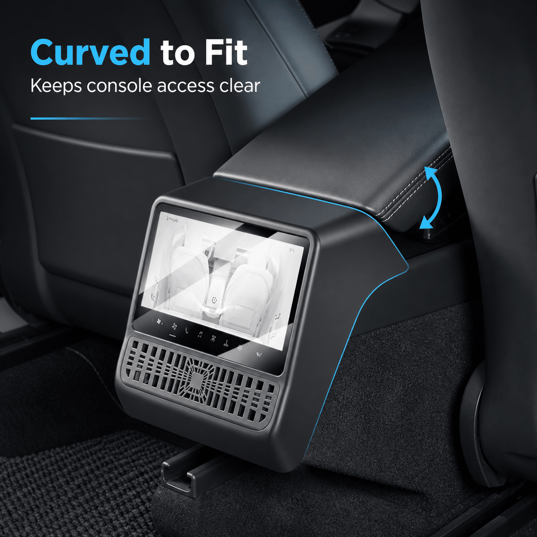 Tempered Glass Rear Screen Protector with Air Vent Cover for Model YL - Tesery Official Store