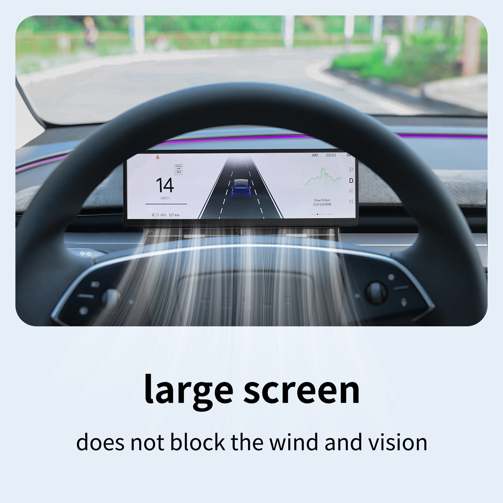 Screen For Instruments Rg235 10.88 Inch Touch Screen Instrument Cluster Dashboard for Model 3 / Y