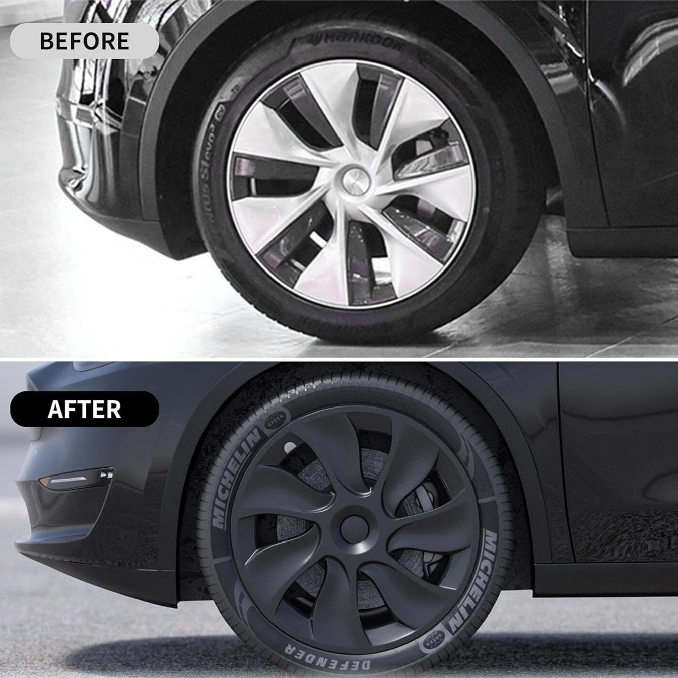 TESERY 19″ Wheel Covers for Model 3 (4PCS)