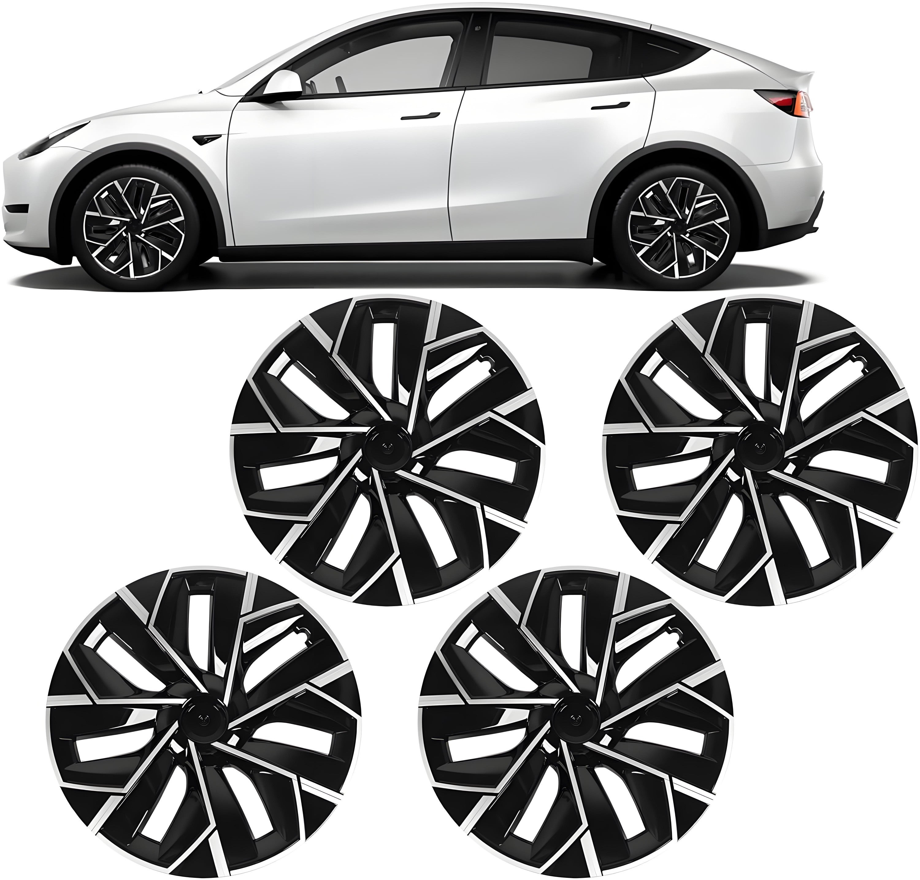 テスラ モデルY用 19インチ トリナン ホイールカバー（4個セット）