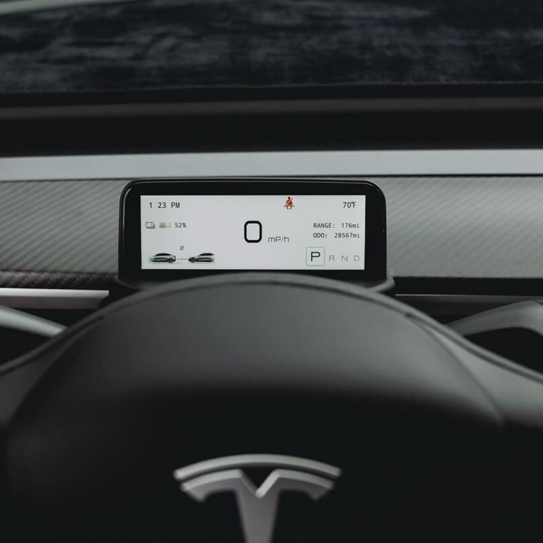 Tesla Screen Example 4.6'' Mini Display Screen for Tesla Model 3/Y | Enhanced Visibility