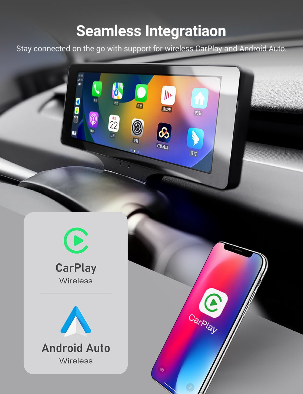 TESERY 7 Inch Gear Shift Touch Screen Dashboard Display for Tesla Model 3 Highland - Tesery Official Store