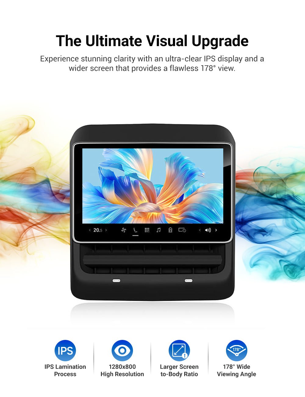 TESERY 8 Inch 4G Android Rear Entertainment Screen Display for Tesla Model Y / 3 - Tesery Official Store