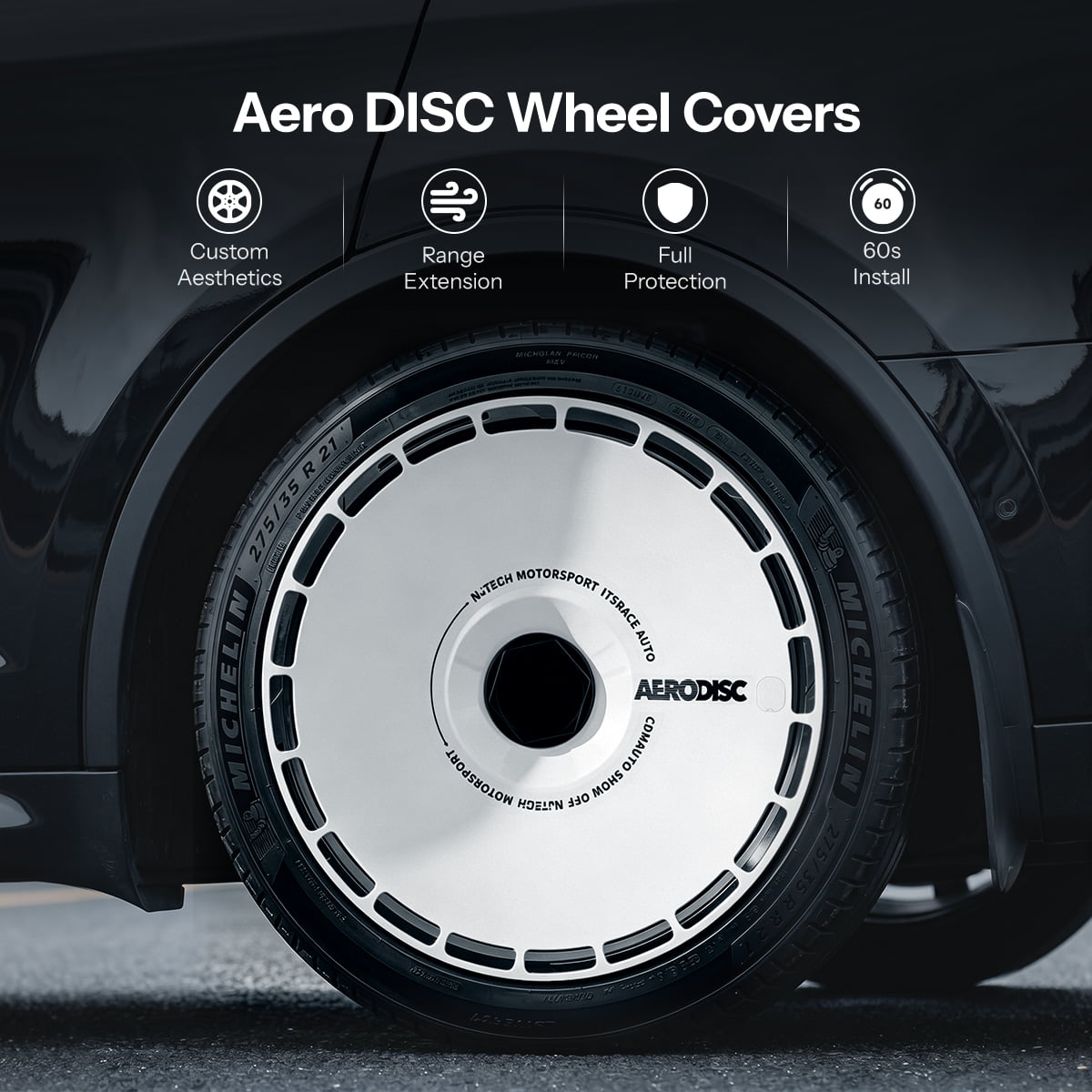 TESERY Aero DISC Wheel Covers for Model Y / Model 3 Highland - Tesery Official Store