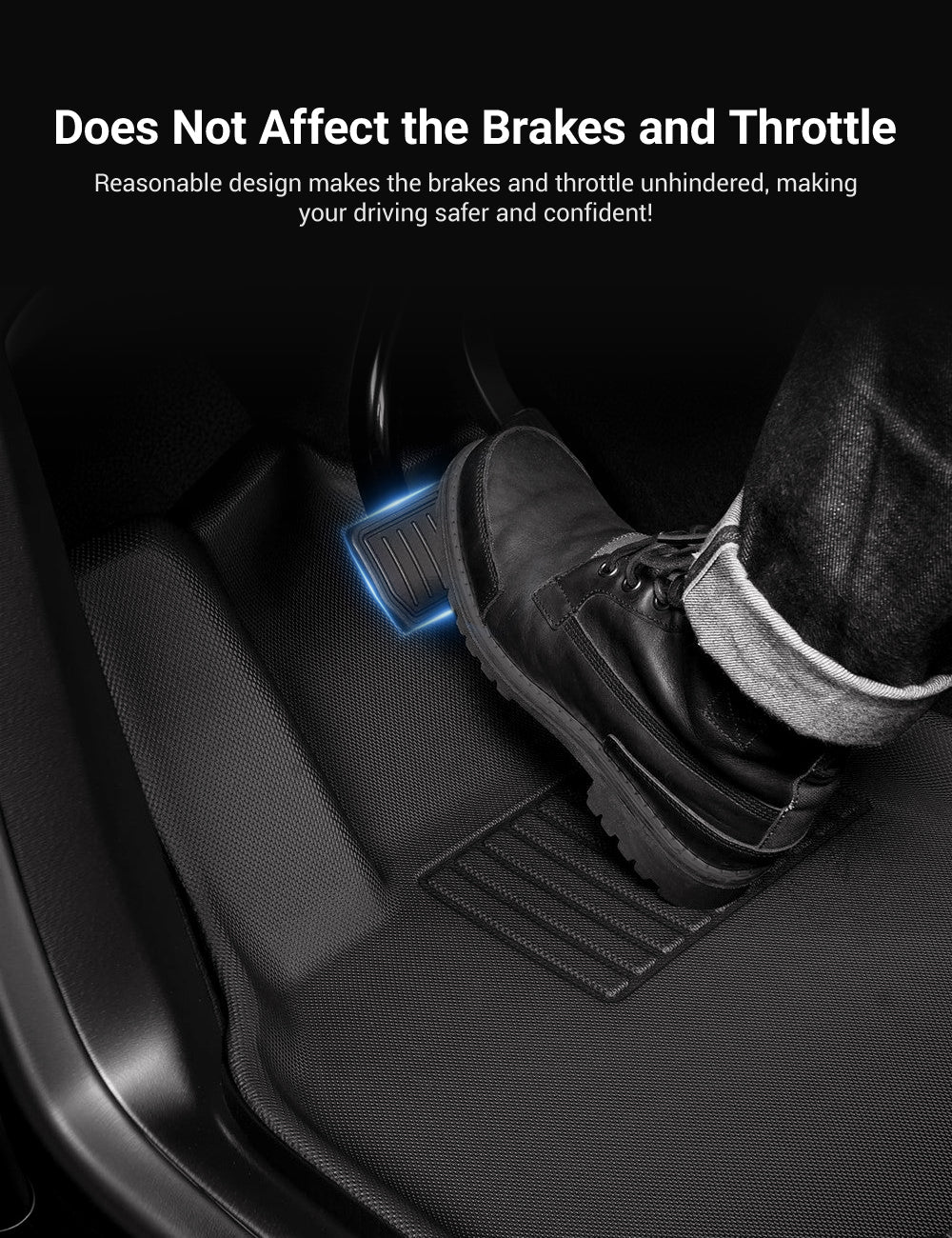 Buy For Tesla Model 3 Y Car Waterproof Non-slip Floor Mat TPE XPE - Foto 9