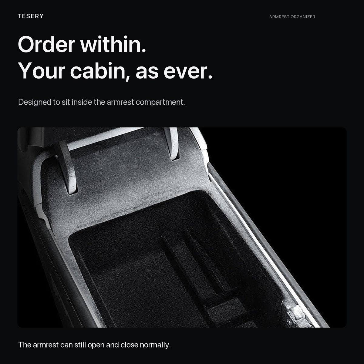 TESERY Armrest Organizer Console Tray for Model 3 / Model Y - Tesery Official Store