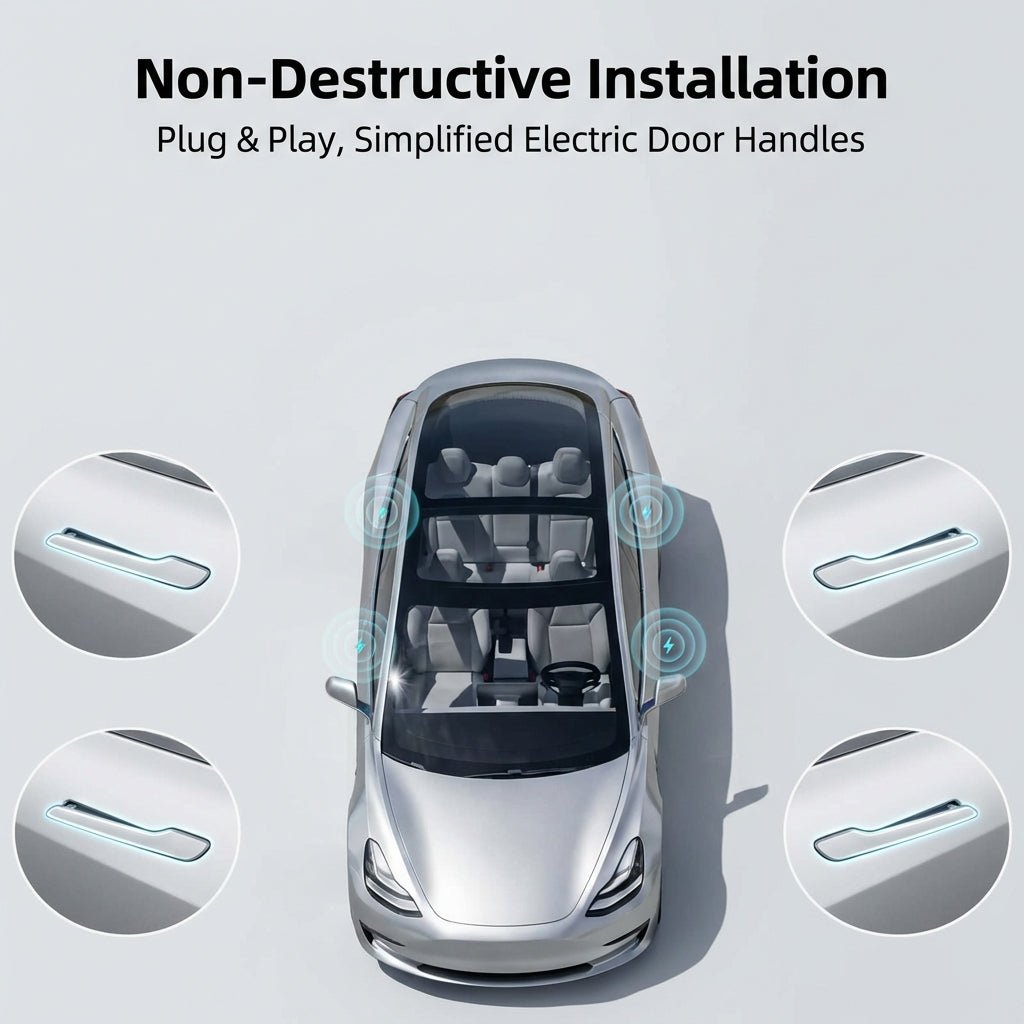 Tesery Automatic Door Handles for Tesla Model 3/Y | Wireless OTA & RGB LED (AMD) - Tesery Official Store