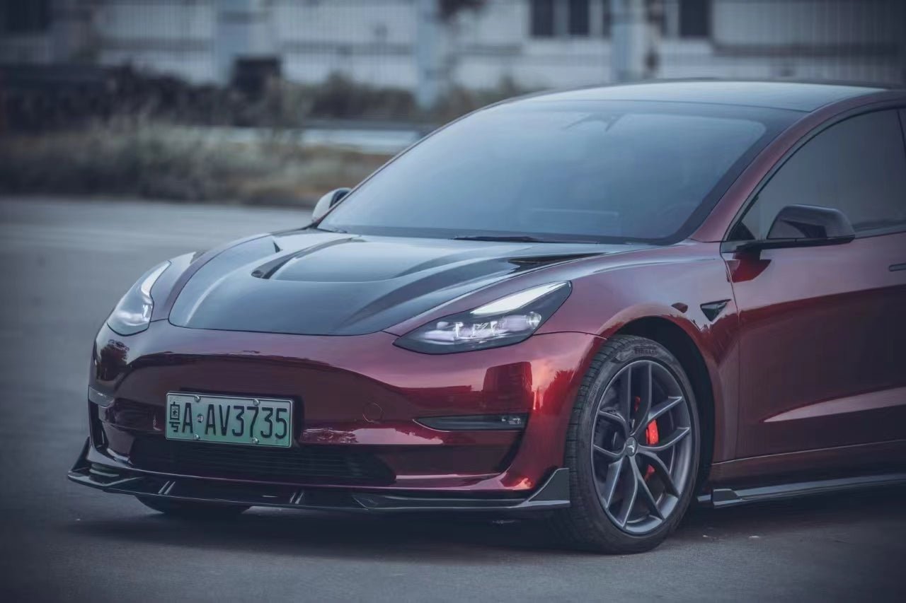 TESERY Carbon Fiber Front Lip for Tesla Model 3 - Tesery Official Store