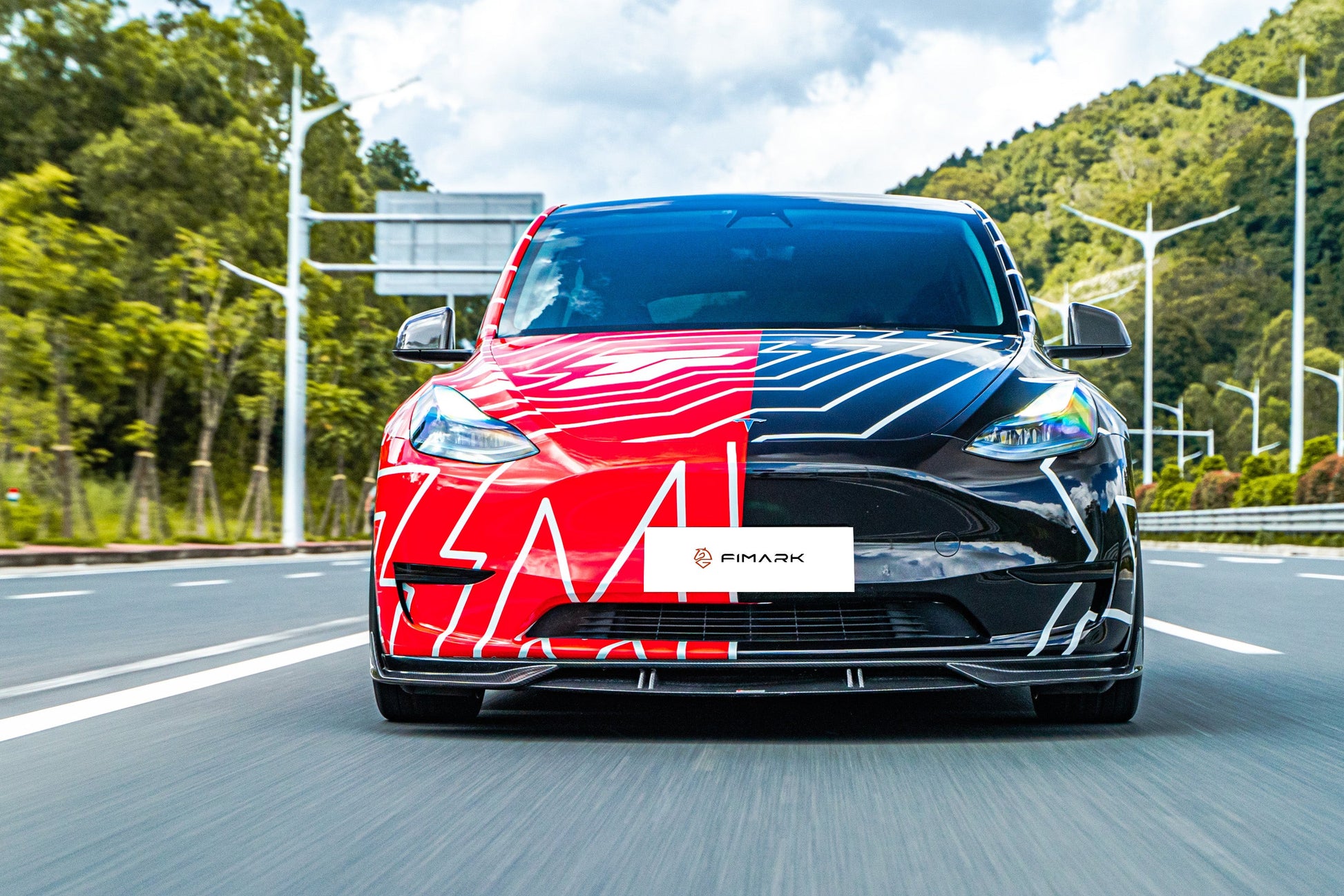 TESERY Carbon Fiber Front Lip for Tesla Model Y - Tesery Official Store