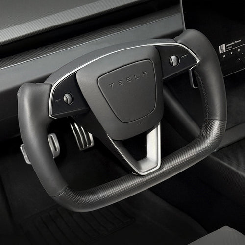TESERY Carbon Fiber Heated Yoke Steering Wheel for Model 3 Highland / Model Y Juniper - Tesery Official Store