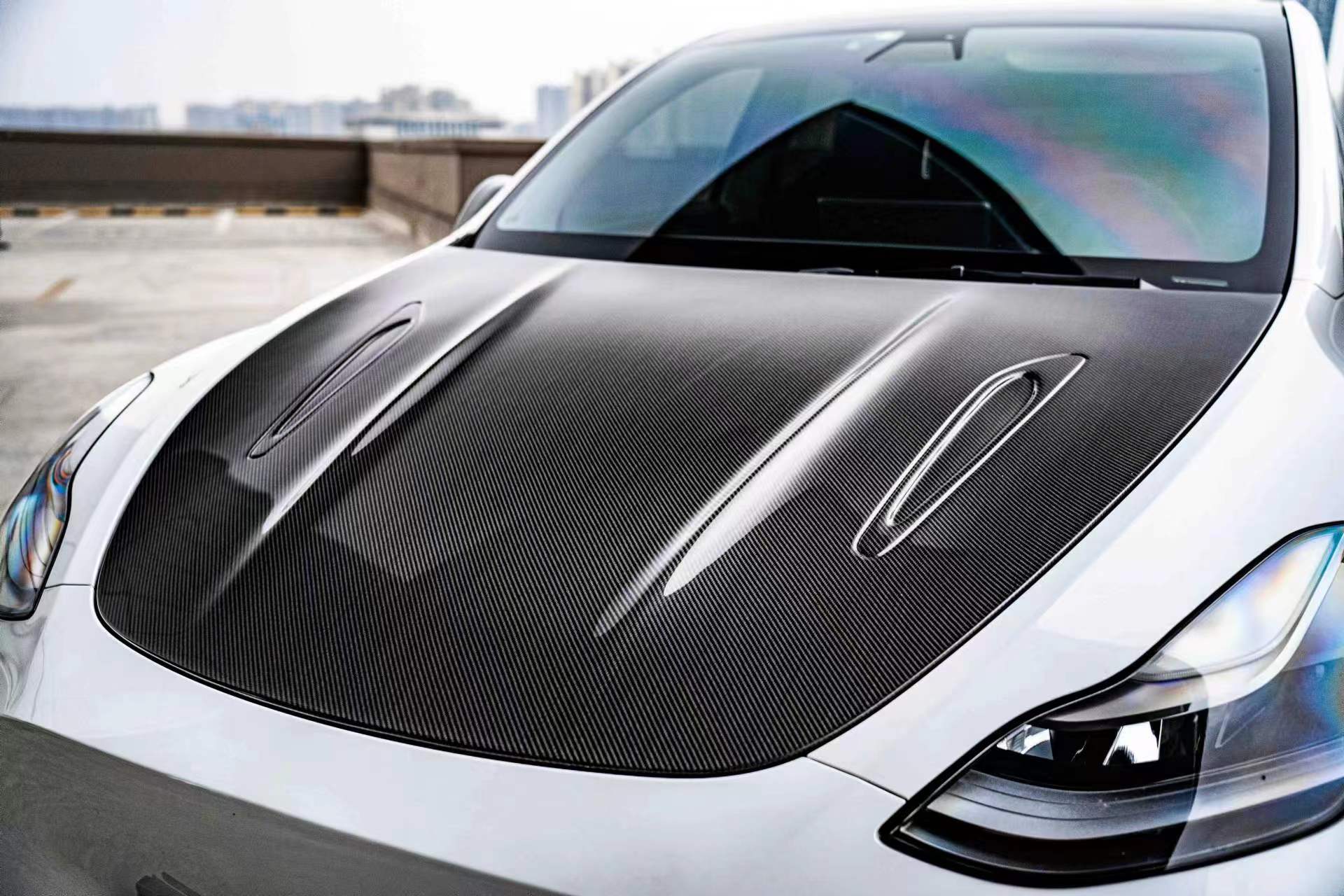 Tesla Model Y Carbon Hood Upgrade | Lightweight & Performance-Ready