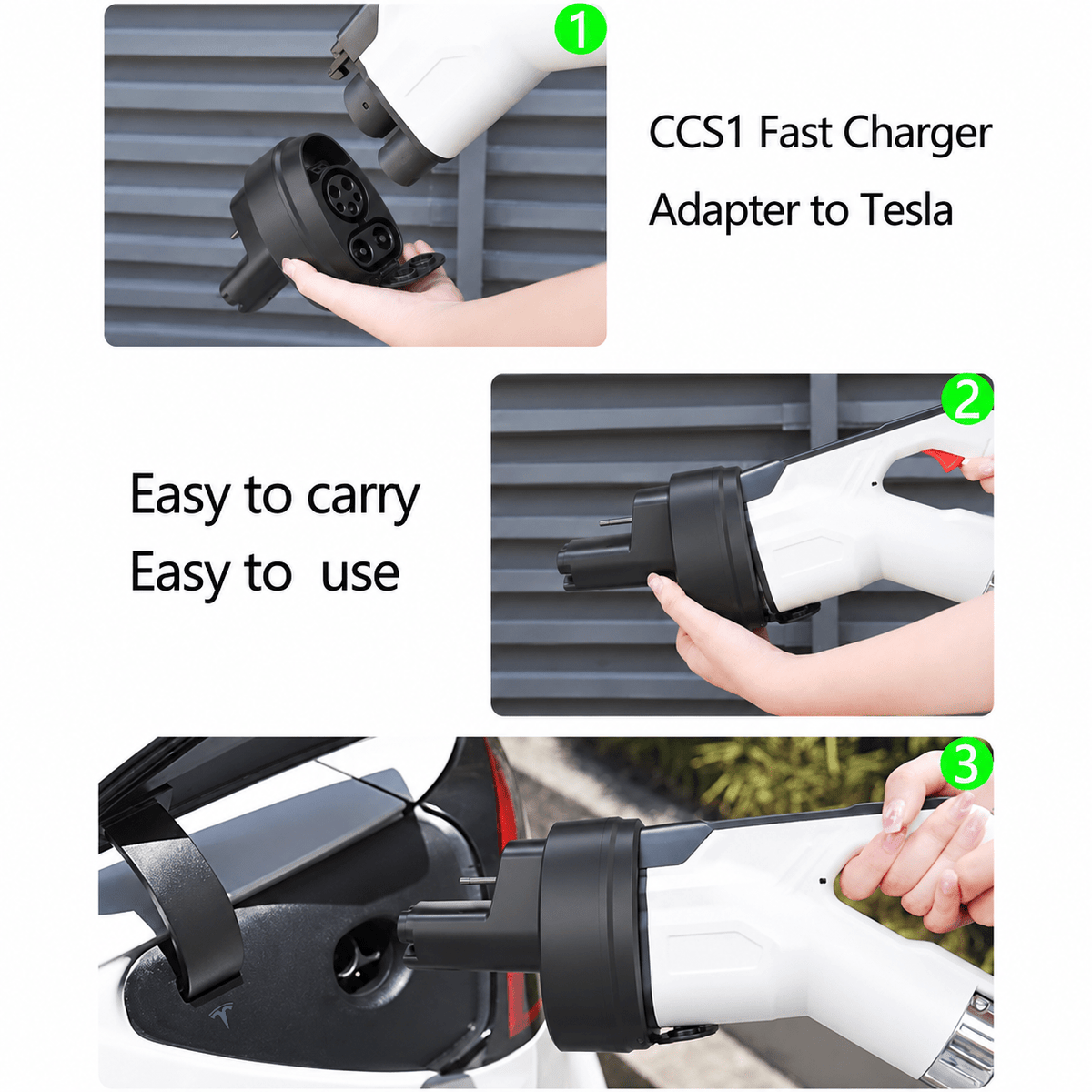 TESERY CCS1 & J1772 2-in-1 Charging Adapter for Tesla - Tesery Official Store