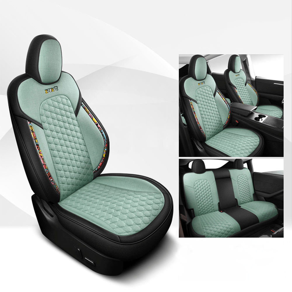 TESERY Cotton - Linen Seat Covers for Tesla Model 3 - Tesery Official Store