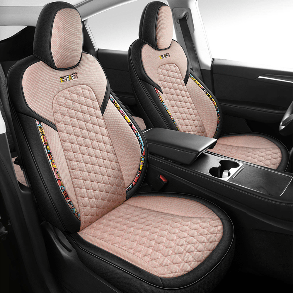 TESERY Cotton - Linen Seat Covers for Tesla Model 3 - Tesery Official Store