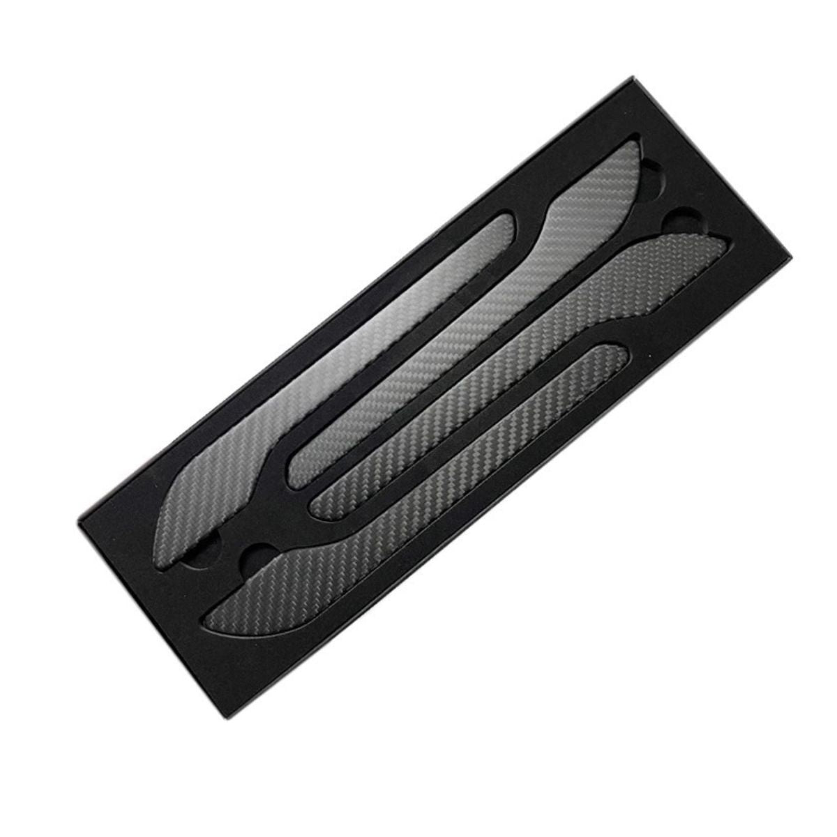 4PCS Car Door Handle Cup Stickers, Carbon Fiber Scratch