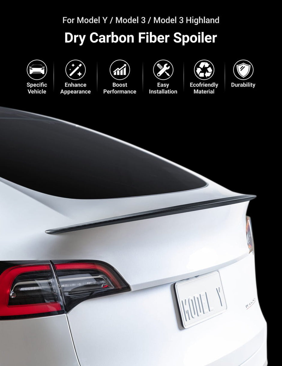 Tesla Rear Spoiler Refit Kit Tesla Body Kits & Aero Upgrades | Custom Styling