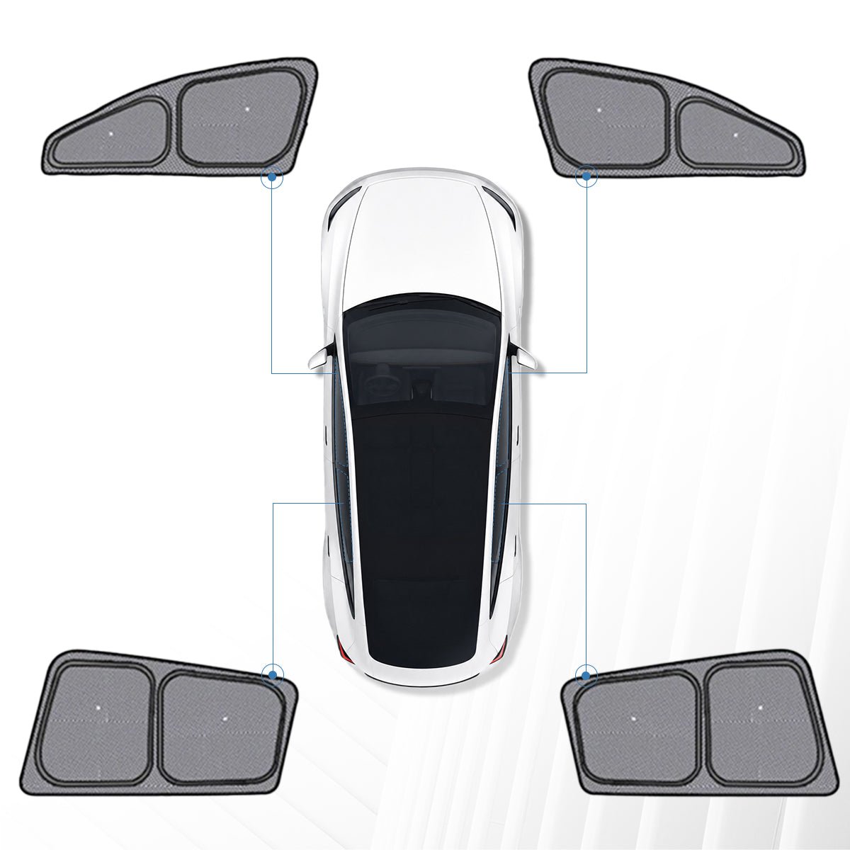 TESERY Full Car Sun Shade Set for Tesla Model YL 2026+ - Tesery Official Store