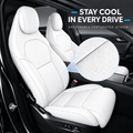TESERY Leather Seat Covers for Tesla Model YL 6-Seater - Tesery Official Store
