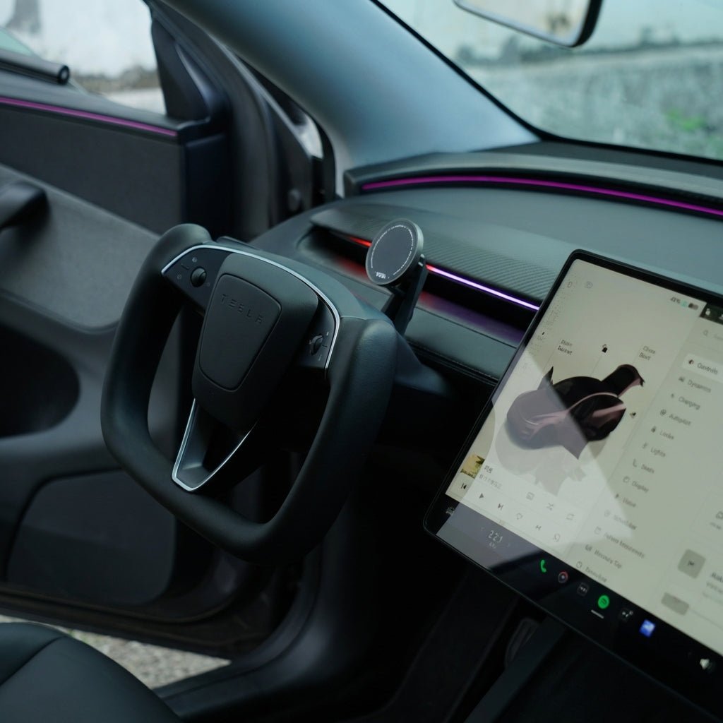 Tesery MagLink HUD - OLED Magnetic Dashboard Display for Model Y Juniper / Model 3 Highland - Tesery Official Store