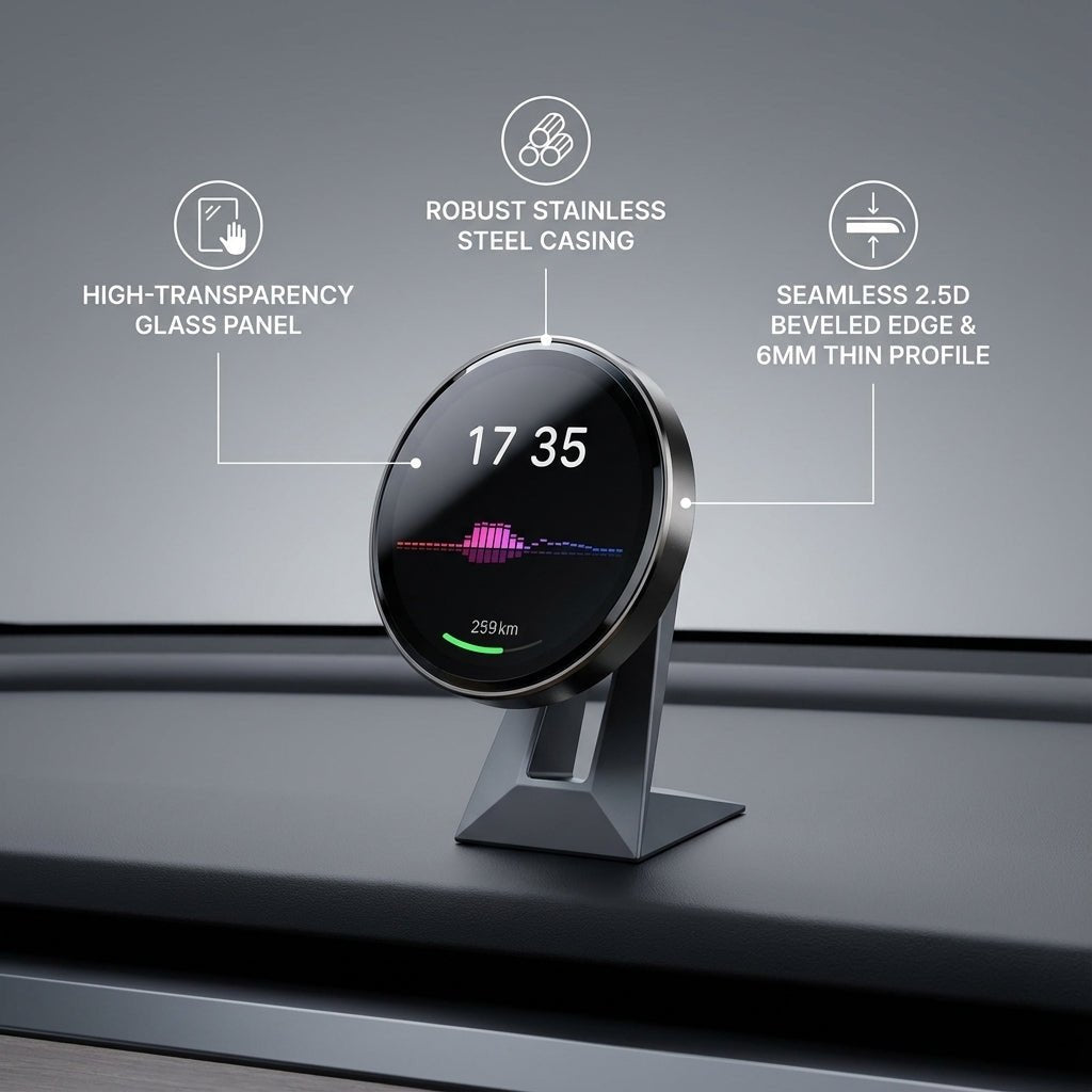 Tesery MagLink HUD - OLED Magnetic Dashboard Display for Model Y Juniper / Model 3 Highland - Tesery Official Store