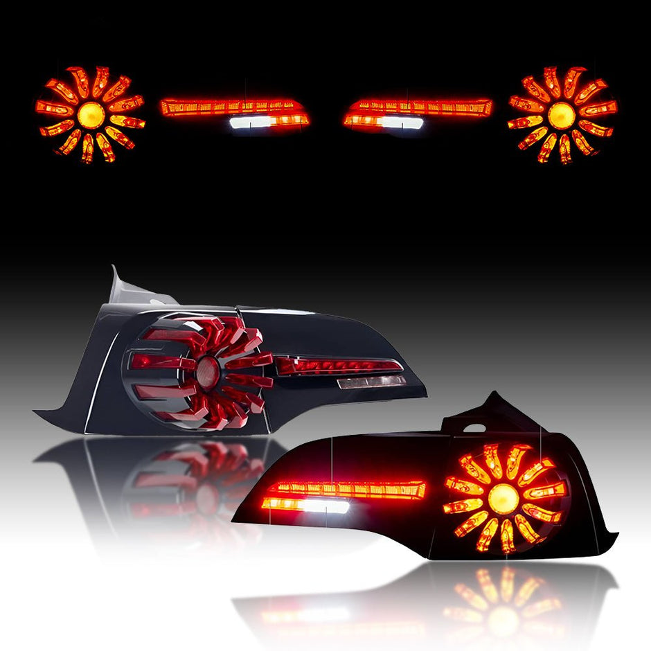 TESERY Dragon Scale Tail Lights for Model 3/Y