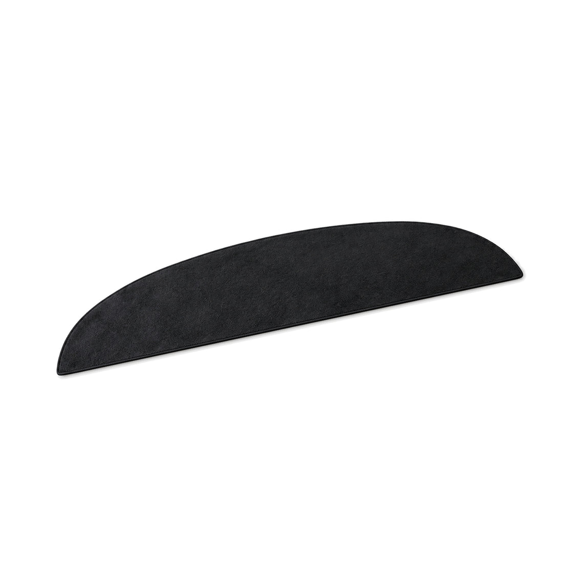 One black TESERY flannel front dashboard mat for legacy Tesla Model 3 and Model Y, shown alone on a pure white background.